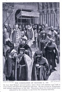 Coroação de Ricardo II AD1377, década de 1920